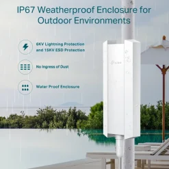 TP-Link Wifi-Forsterker|EAP650-Outdoor Aksesspunkt for utendørsbruk AX3000