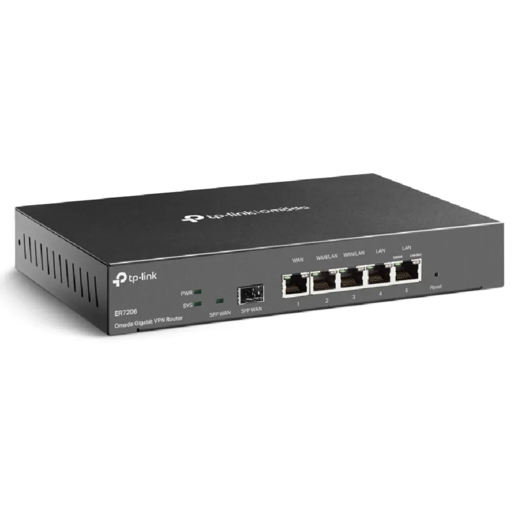 TP-Link Kablet Nettverk|ER7206 (TL-ER7206) Omada Gigabit VPN-ruter