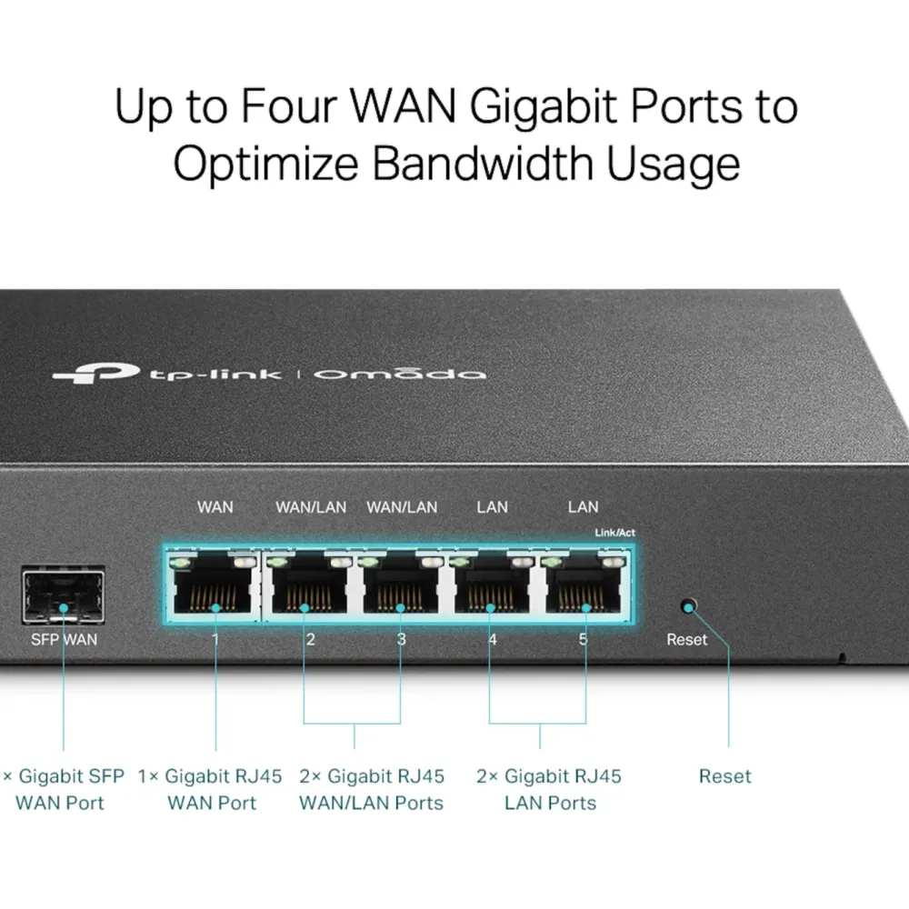 TP-Link Kablet Nettverk|ER7206 (TL-ER7206) Omada Gigabit VPN-ruter
