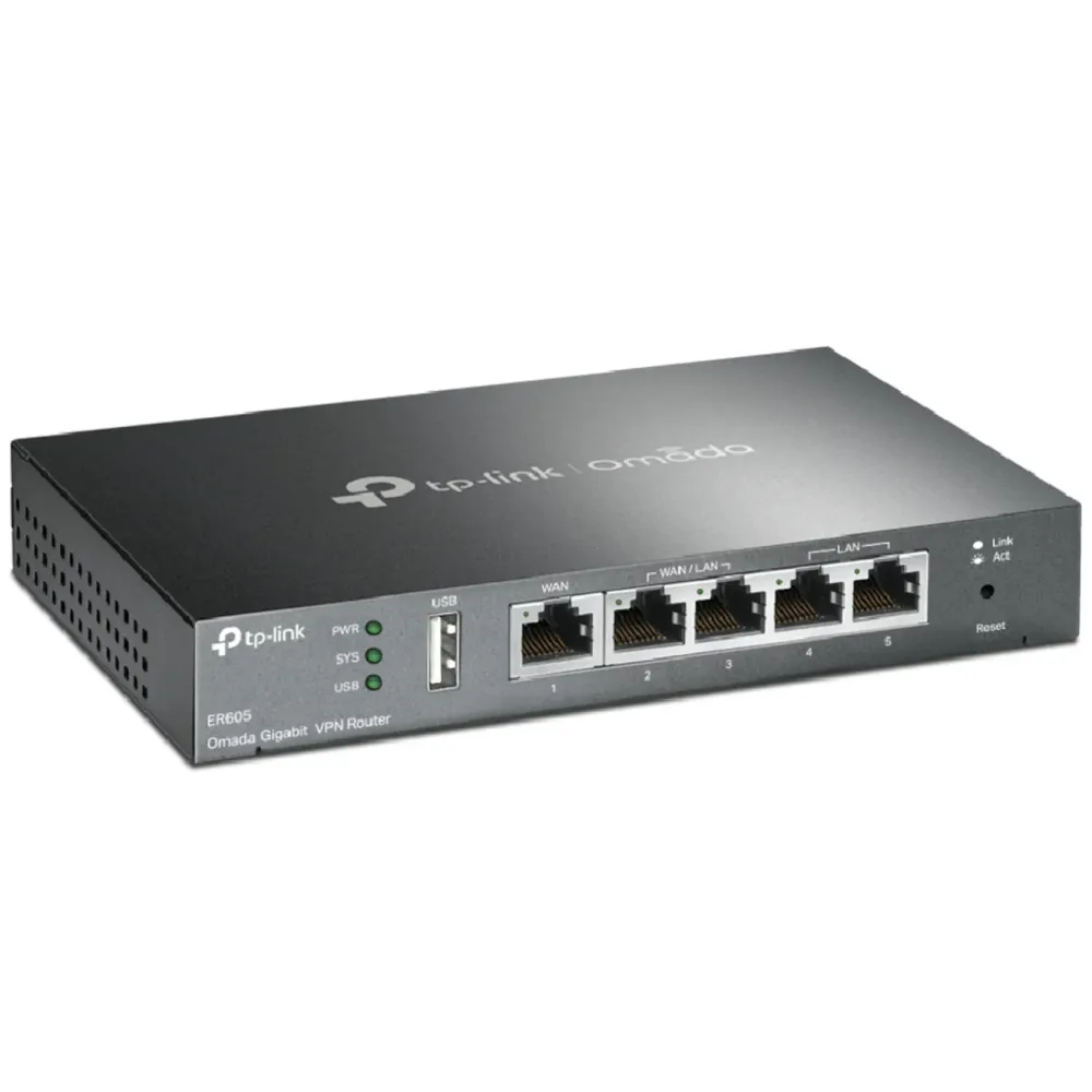 TP-Link Kablet Nettverk|Mobilt Bredbånd Og Rutere|ER605 (TL-R605) V2 Omada Gigabit VPN-ruter