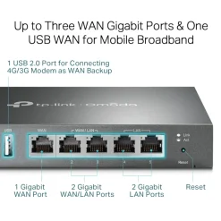 TP-Link Kablet Nettverk|Mobilt Bredbånd Og Rutere|ER605 (TL-R605) V2 Omada Gigabit VPN-ruter
