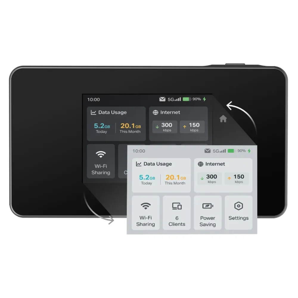 TP-Link Mobilt Bredbånd Og Rutere|M8550 5G-router AXE3600