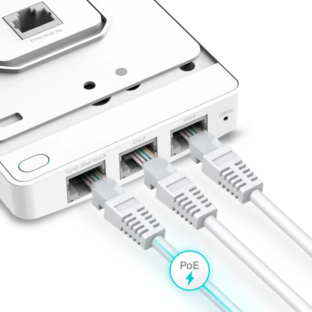TP-Link Wifi-Forsterker|Omada EAP615-Wall Wifi 6 Roaming-aksesspunkt AX1800