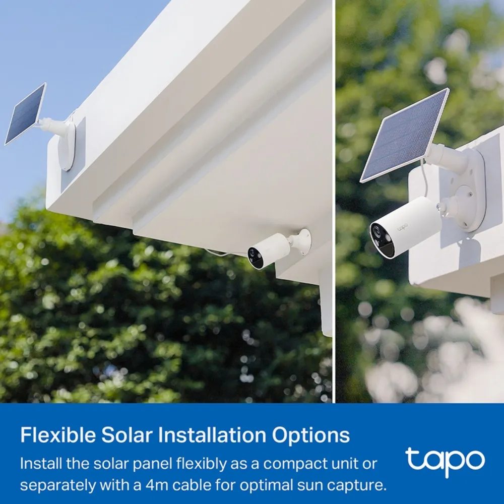 TP-Link Biltilbehør|Batterier|Tapo A201 – Solcellepanel for overvåkningskamera