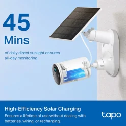 TP-Link Biltilbehør|Batterier|Tapo A201 – Solcellepanel for overvåkningskamera