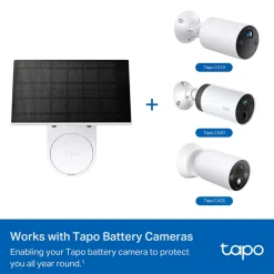 TP-Link Biltilbehør|Batterier|Tapo A201 – Solcellepanel for overvåkningskamera