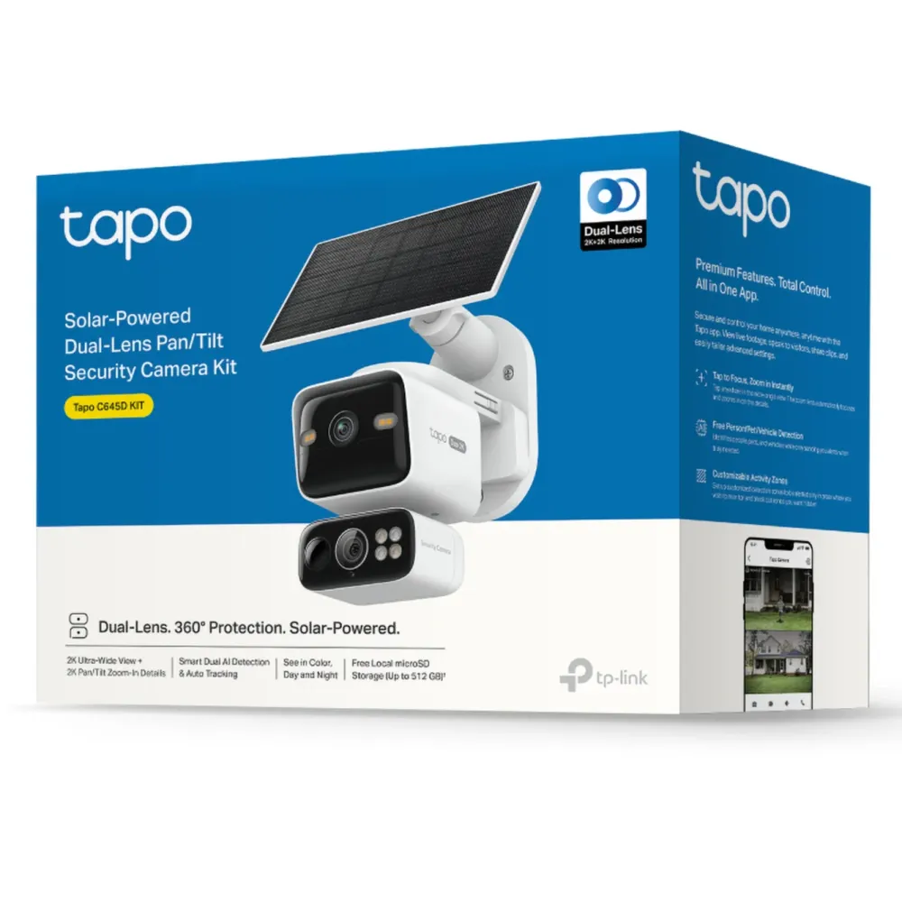 TP-Link Kameraovervåking|Tapo C645D Trådløst overvåkingskamera