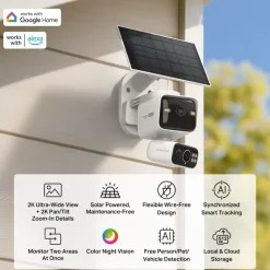 TP-Link Kameraovervåking|Tapo C645D Trådløst overvåkingskamera