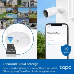 TP-Link Alarmsystemer|Skimmingsbeskyttelse|Tapo C410 Overvåkingskamera med batteri