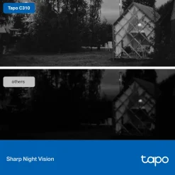 TP-Link Alarmsystemer|Skimmingsbeskyttelse|Tapo C310 Overvåkingskamera 2-pk.