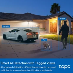 TP-Link Kameraovervåking|Tapo C720 Overvåkingskamera med lyskaster