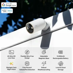 TP-Link Kameraovervåking|Tapo C460 Overvåkingskamera med batteri