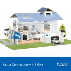TP-Link Alarmsystemer|Skimmingsbeskyttelse|Tapo C660 Solcelledrevet 4K overvåkingskamera
