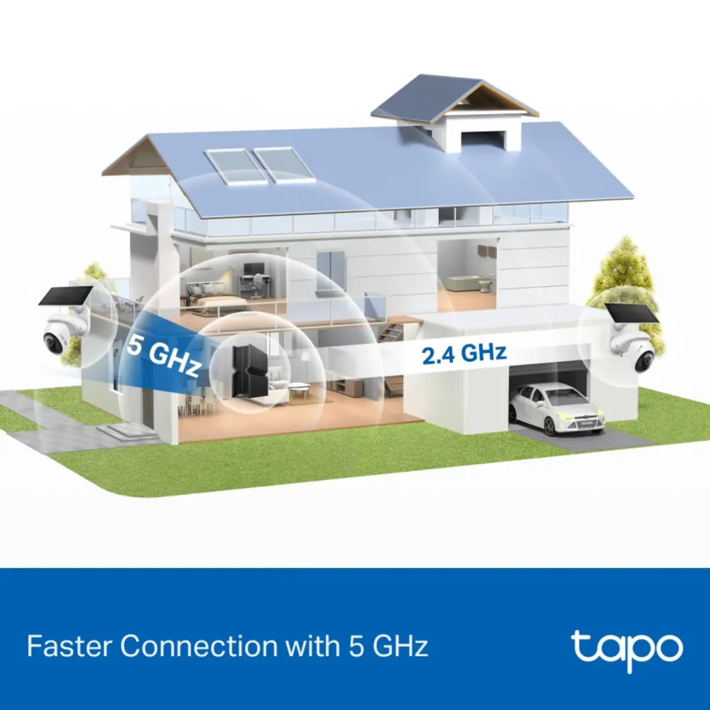 TP-Link Alarmsystemer|Skimmingsbeskyttelse|Tapo C660 Solcelledrevet 4K overvåkingskamera