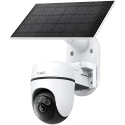 TP-Link Alarmsystemer|Skimmingsbeskyttelse|Tapo C610 Solcelledrevet Pan/Tilt overvåkingskamera