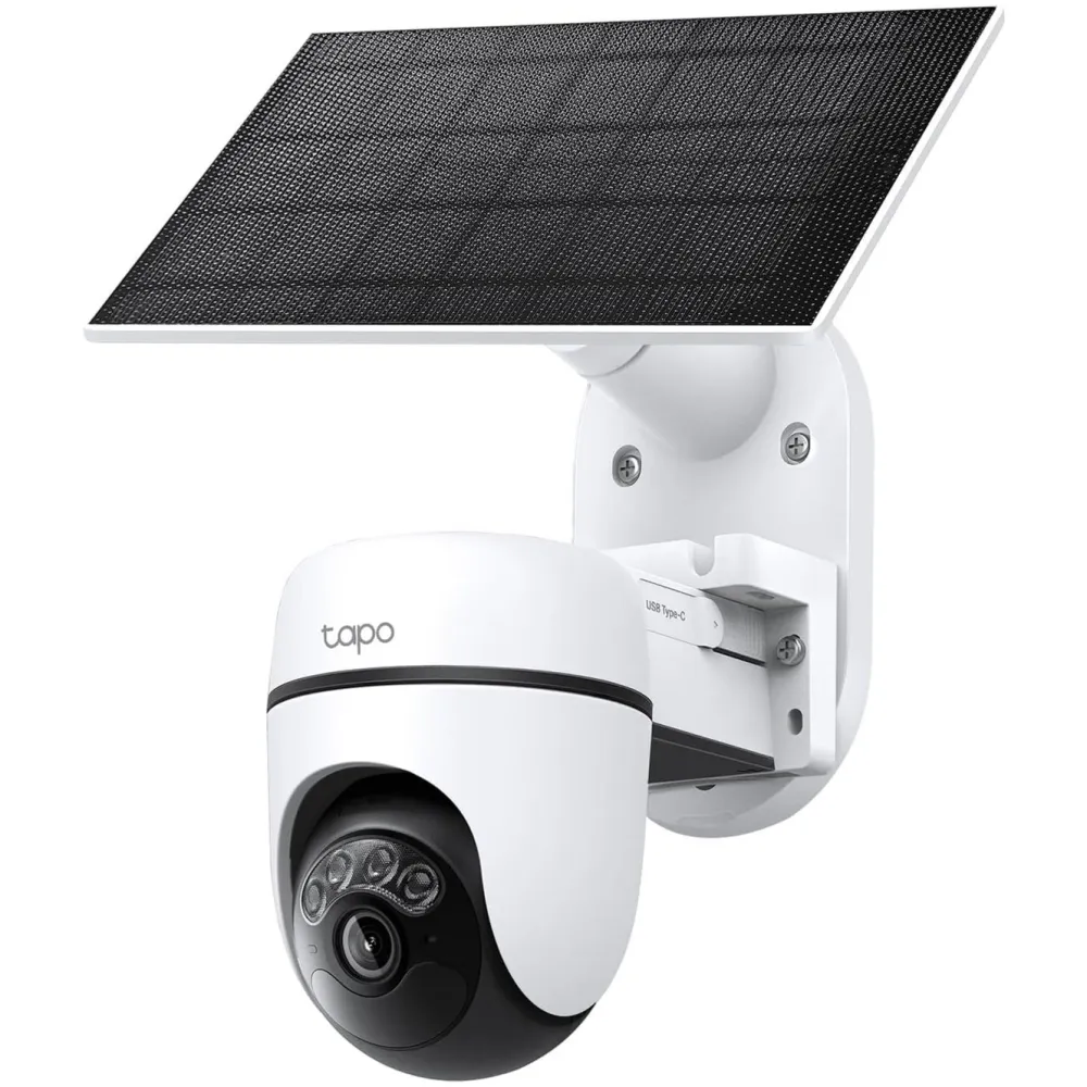 TP-Link Alarmsystemer|Skimmingsbeskyttelse|Tapo C610 Solcelledrevet Pan/Tilt overvåkingskamera