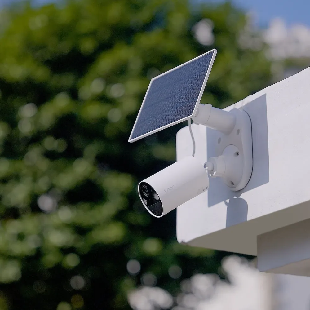 TP-Link Alarmsystemer|Skimmingsbeskyttelse|Tapo C410 Solcelledrevet overvåkingskamera