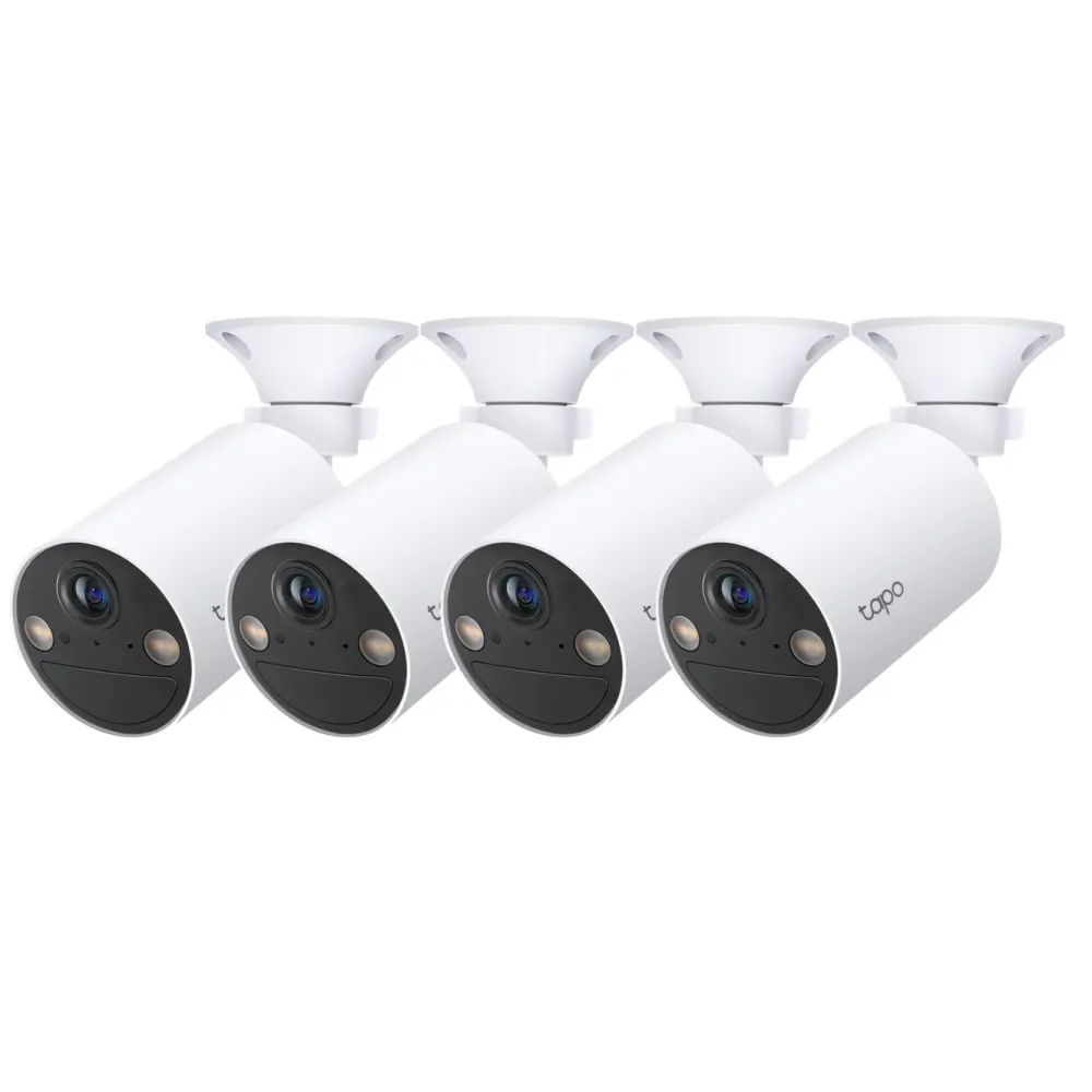 TP-Link Kameraovervåking|Tapo C410 Trådløst overvåkingskamera 4-pack