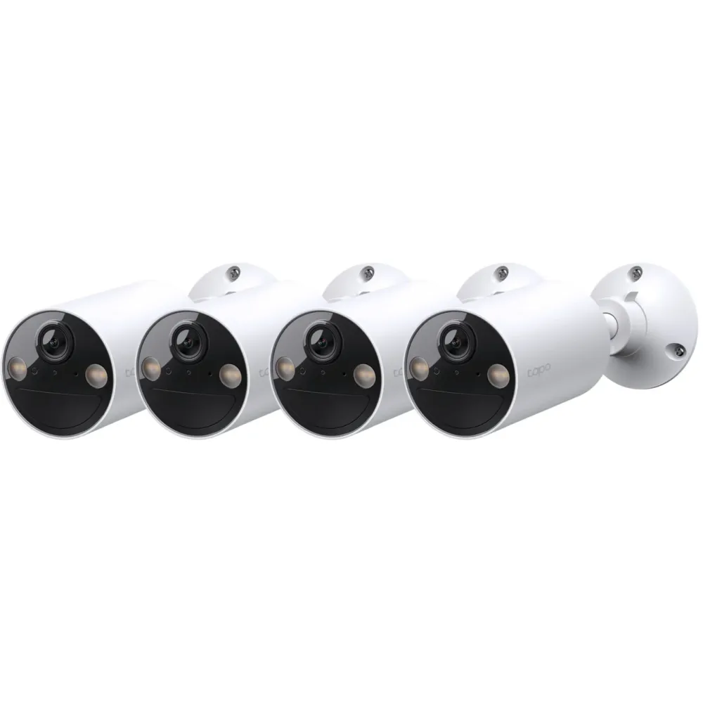 TP-Link Kameraovervåking|Tapo C410 Trådløst overvåkingskamera 4-pack