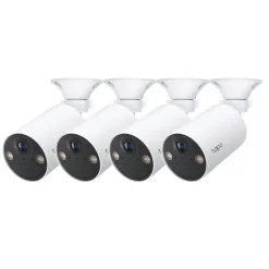 TP-Link Kameraovervåking|Tapo C410 Trådløst overvåkingskamera 4-pack