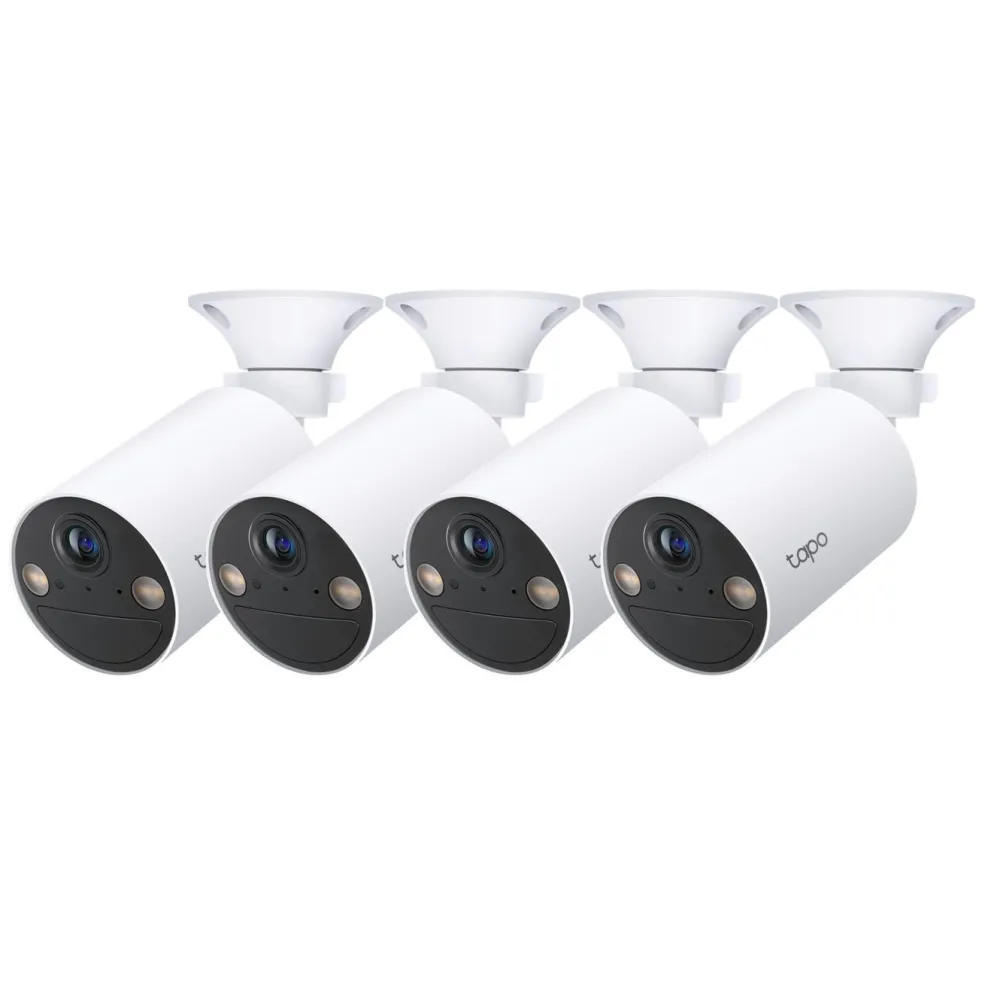 TP-Link Kameraovervåking|Tapo C410 Trådløst overvåkingskamera 4-pack