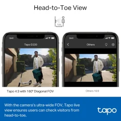 TP-Link Smart Dørklokke|Smart Dørklokke|Tapo D230S1 Smart dørklokke