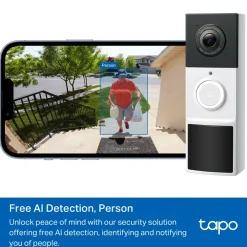 TP-Link Smarte Alarmer|Smarte Sensorer|Tapo D210 Videodørklokke