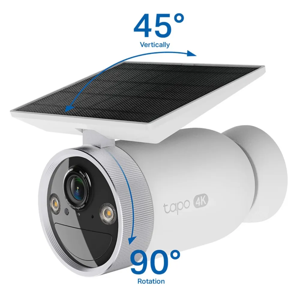 TP-Link Kameraovervåking|Tapo HB610 4K-solkameraer 2-pakning + H500 CentralHub