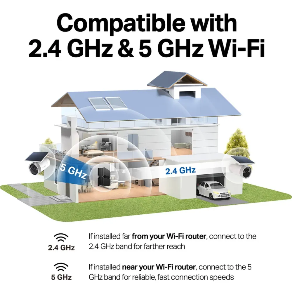 TP-Link Kameraovervåking|Tapo HB610 4K-solkameraer 2-pakning + H500 CentralHub