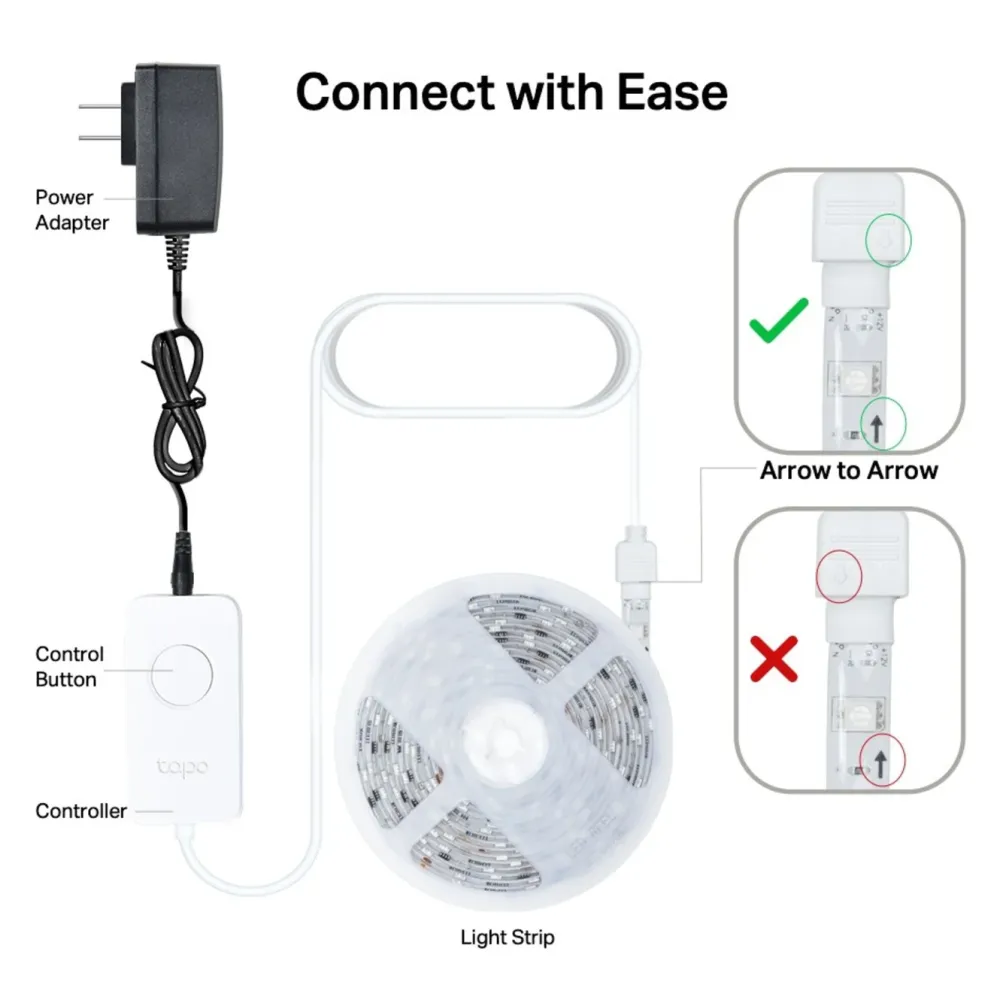 TP-Link Lyslenker|Taklamper|Tapo L930-5 Smart Light Strip RGB 5 m