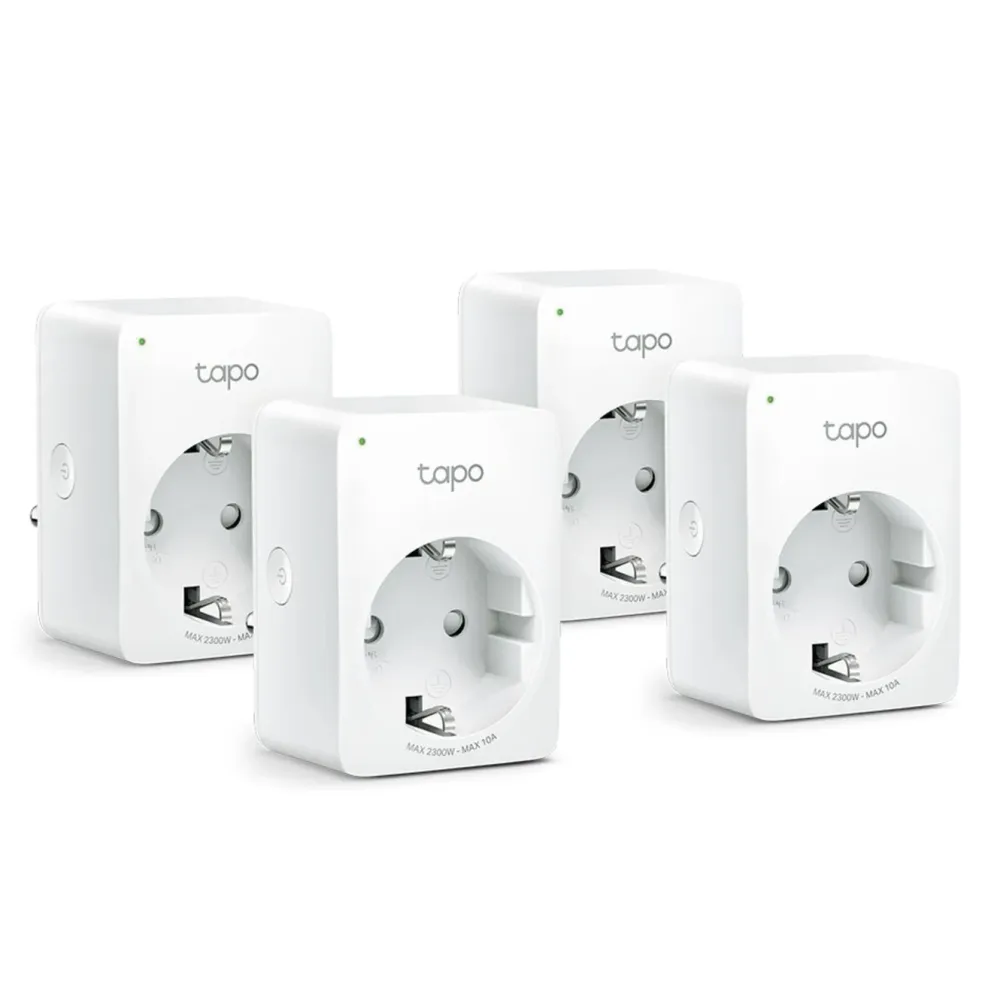 TP-Link Smarte Alarmer|Smarte Sensorer|Tapo Mini Smart Wifi Fjernstrømbryter 4-pk.