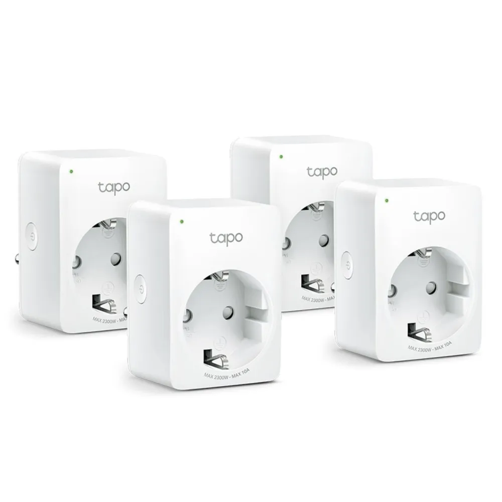 TP-Link Smarte Alarmer|Smarte Sensorer|Tapo Mini Smart Wifi Fjernstrømbryter 4-pk.
