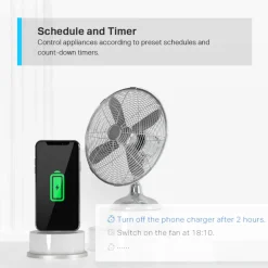 TP-Link Fjernstrømbryter|Tapo P300 Smart grenuttak med USB-porter
