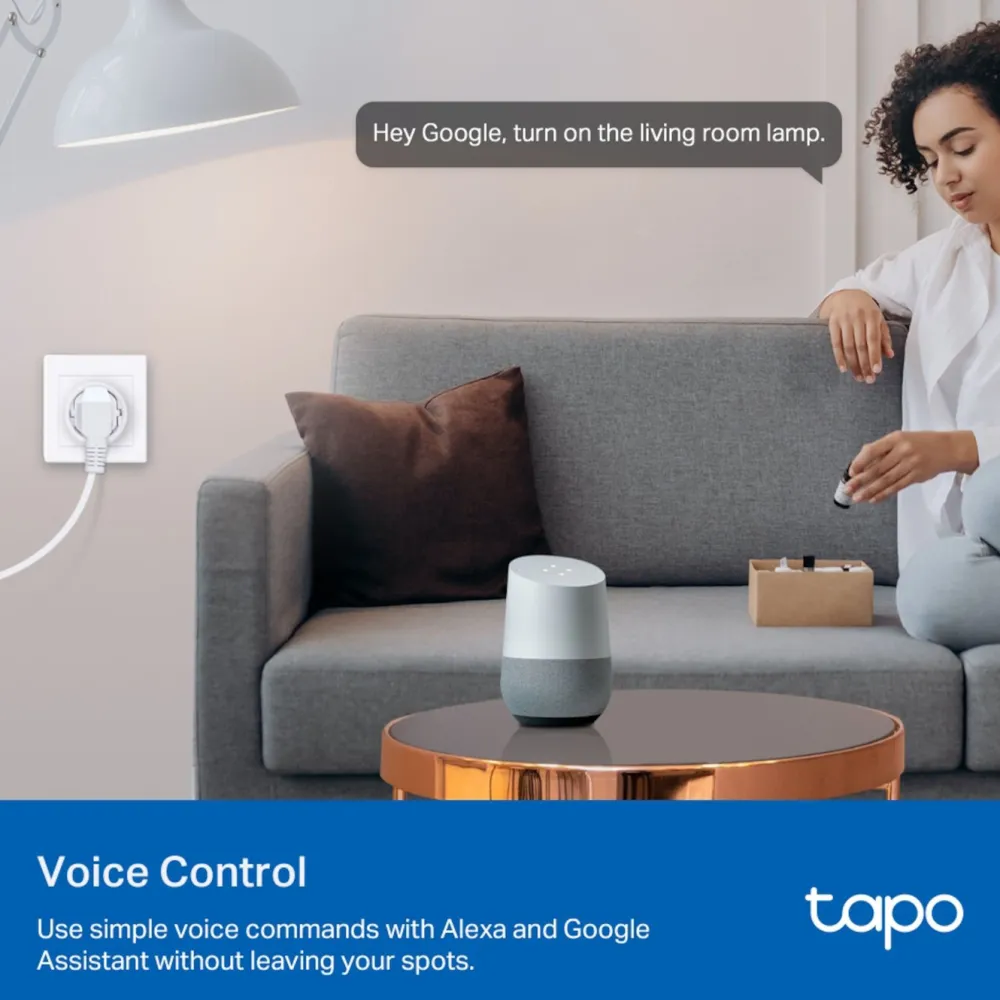 TP-Link Biltilbehør|Batterier|Tapo P115 Smart Wifi-fjernstrømbryter med energimåling 4-pk.
