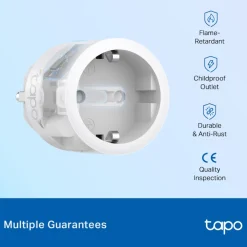 TP-Link Biltilbehør|Batterier|Tapo P115 Smart Wifi-fjernstrømbryter med energimåling 4-pk.