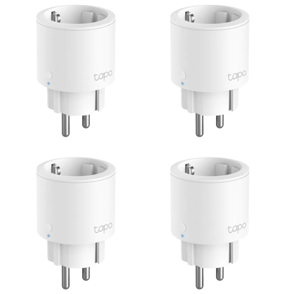 TP-Link Biltilbehør|Batterier|Tapo P115 Smart Wifi-fjernstrømbryter med energimåling 4-pk.