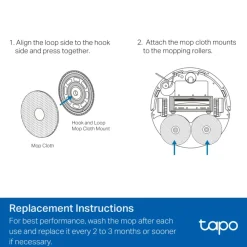 TP-Link Rengjøring|Robotstøvsuger|Tapo RVA310 moppekluter for robotstøvsuger 6-pk.