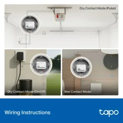 TP-Link Fjernstrømbryter|Smarte Sensorer|Tapo S110E Smart Switch-modul Wifi, Bluetooth, Matter