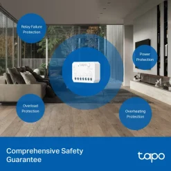 TP-Link Fjernstrømbryter|Smarte Sensorer|Tapo S110E Smart Switch-modul Wifi, Bluetooth, Matter
