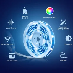 TP-Link Lyslenker|Taklamper|Tapo Smart Light Strip RGB 5 m
