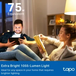 TP-Link Smart Belysning|Smart Belysning|Tapo Smart RGB LED-pære 1100 lumen E27
