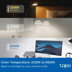 TP-Link Smart Belysning|Smart Belysning|Tapo Smart RGB LED-pære 1100 lumen E27