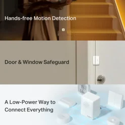 TP-Link Alarmsystemer|Smarte Sensorer|Tapo T30 KIT – Smarte sensorer for et tryggere og mer komfortabelt hjem