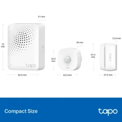 TP-Link Alarmsystemer|Smarte Sensorer|Tapo T30 KIT – Smarte sensorer for et tryggere og mer komfortabelt hjem