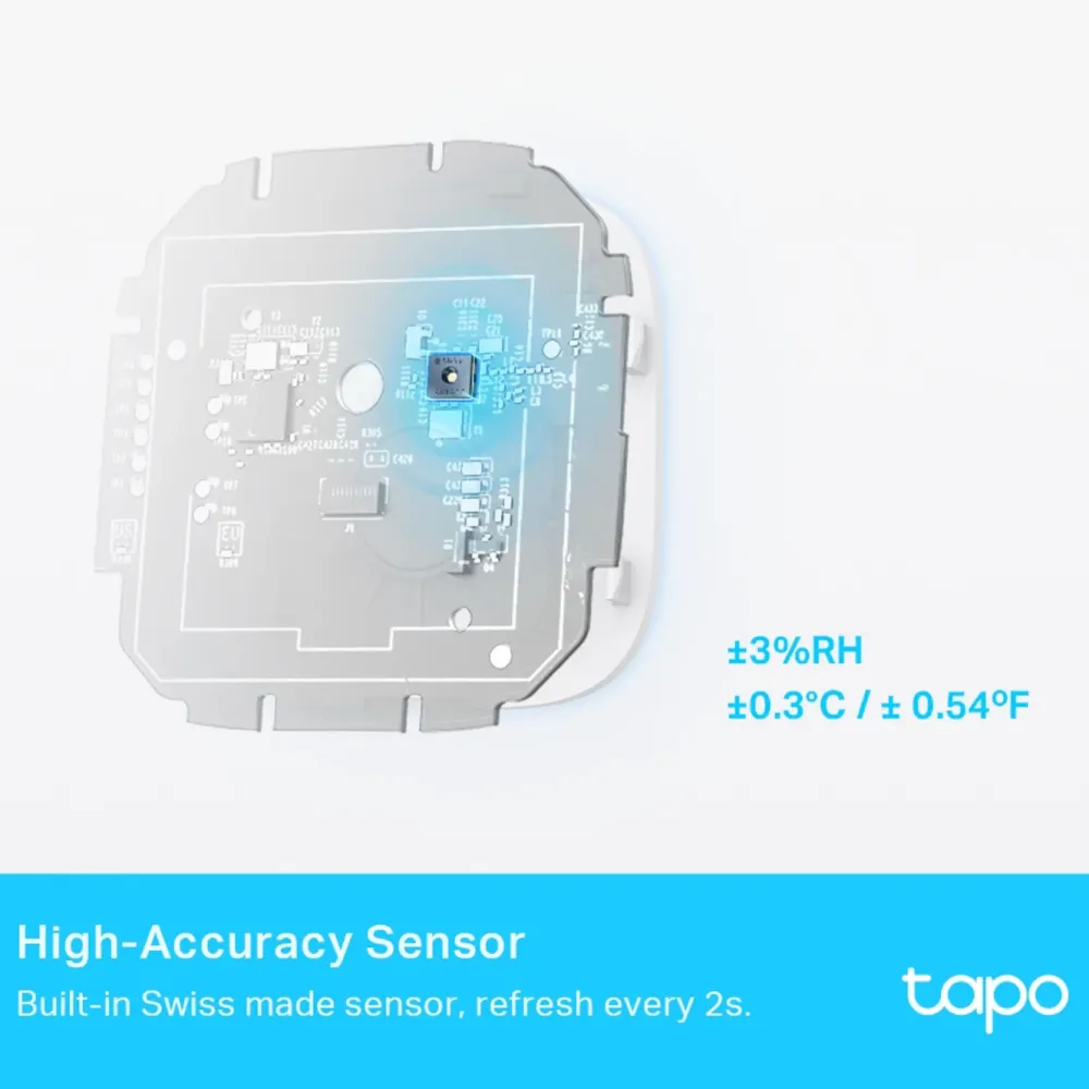 TP-Link Smarte Alarmer|Smarte Sensorer|Tapo T315 Smart termometer og hygrometer