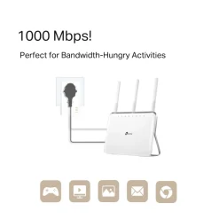 TP-Link Mobilt Bredbånd Og Rutere|Nettverkskabler|TL-PA7017P KIT Homeplug 1 Gb/s 2-pk.