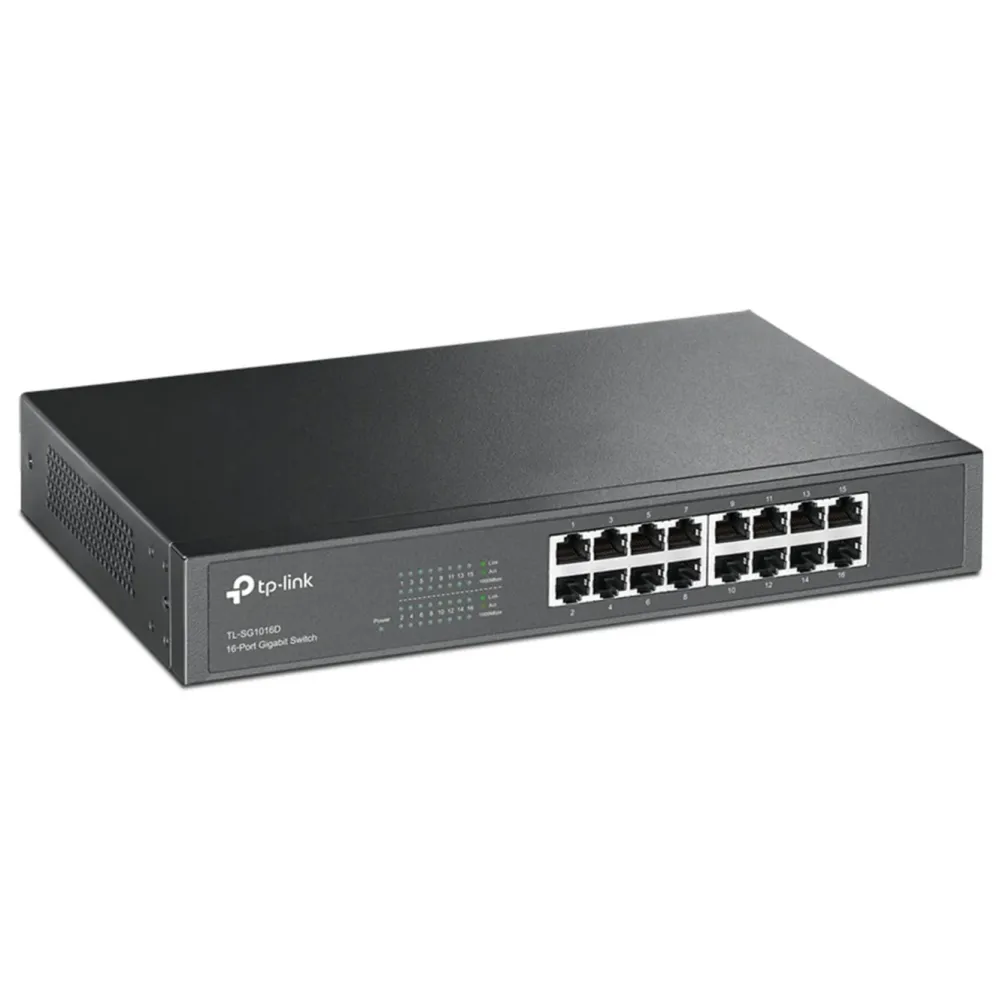 TP-Link Kablet Nettverk|TL-SG1016D 16-Port Gigabit Switch