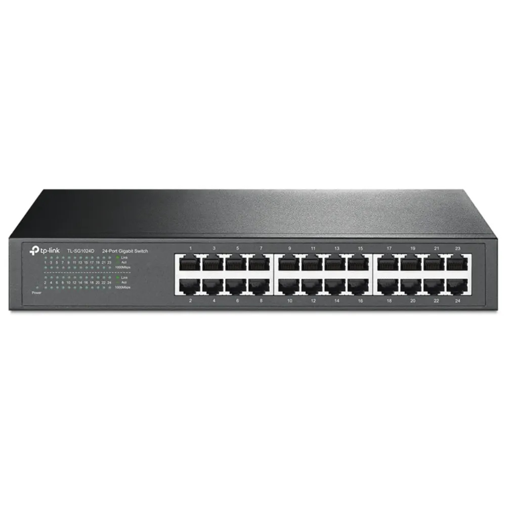 TP-Link Kablet Nettverk|TL-SG1024D 24-Port Gigabit Switch
