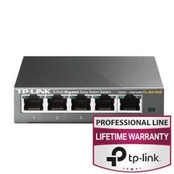 TP-Link Mobilt Bredbånd Og Rutere|Nettverkskabler|TL-SG105E Konfigurerbar gigabitswitch 5 porter