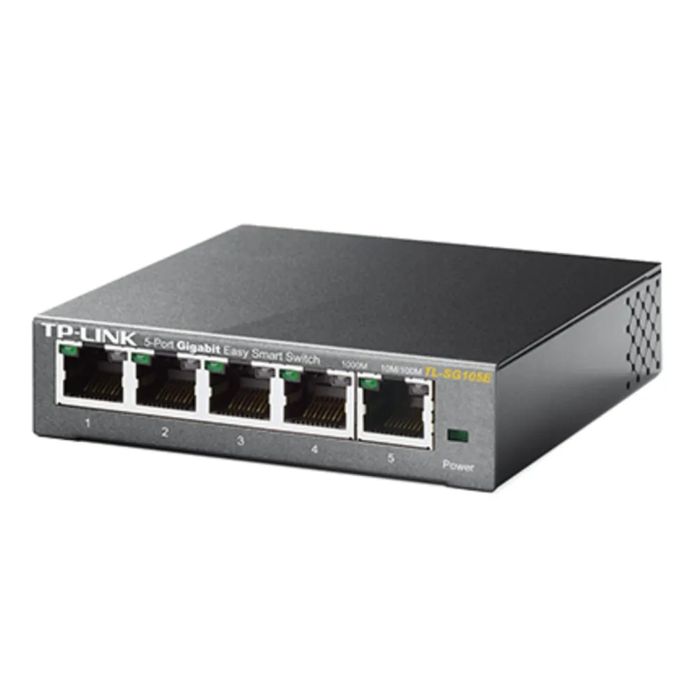 TP-Link Mobilt Bredbånd Og Rutere|Nettverkskabler|TL-SG105E Konfigurerbar gigabitswitch 5 porter